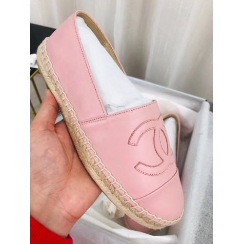 Chanel Flat Espadrilles Baby Pink CFE23-1117755